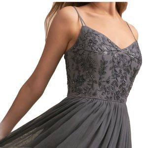 BHLDN Elowen Dress in Steel Size 4 EUC